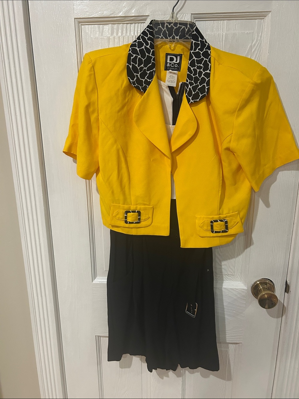 Kids Yellow and Black Costume Jacket Set